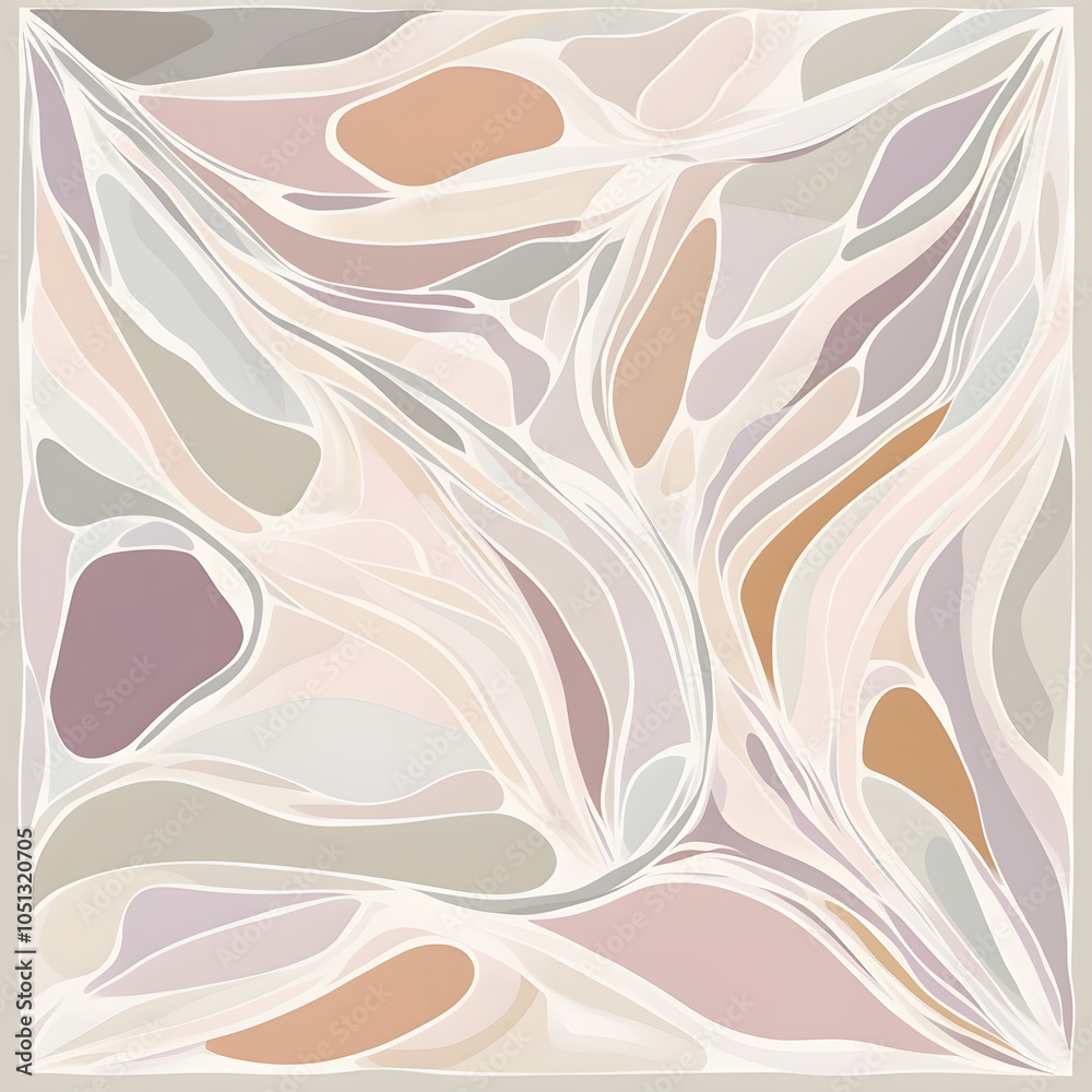 custom made wallpaper toronto digitalGeometric and Organic Doodle Tile and Carpet Designs with White Borders | Hand-drawn, Abstract, Floral, and Symmetrical Patterns in Soft Pastel and Earth Tones