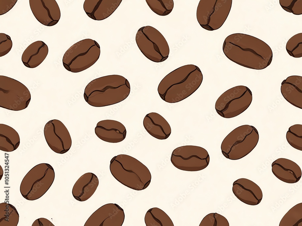 Coffee Beans Pattern Coffee Beans Pattern