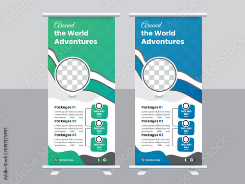Professional roll up stand banner template design,pullup,popup,rollup banner design.