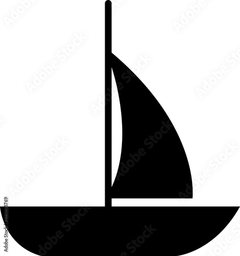 Sailboats vector For Print, Sailboats vector Clipart, Sailboats , Black shape of a sailboat is in a side view, isolated on transparent background, Sea yachts. Extreme lifestyle. used for mobile app.