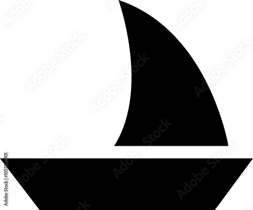 Sailboats vector For Print, Sailboats vector Clipart, Sailboats , Black shape of a sailboat is in a side view, isolated on transparent background, Sea yachts. Extreme lifestyle. used for mobile app.