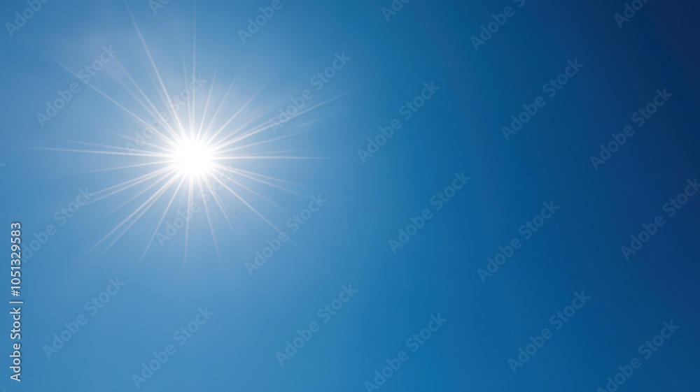 Gleaming sunshine in clear skies, casting a bright and cheerful glow on the landscape. Gleaming sunshine in clear skies, casting a bright and cheerful glow on the landscape.
