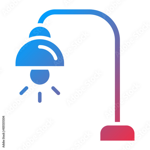 Book Lamp Icon Style