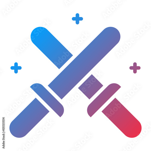 Glow Sticks Icon Style