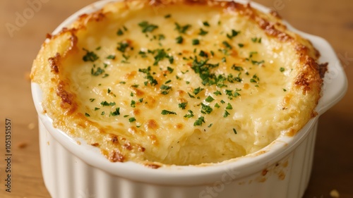 Delicious savory dish generously topped with freshly grated golden cheese, enhancing its rich flavors and presentation.