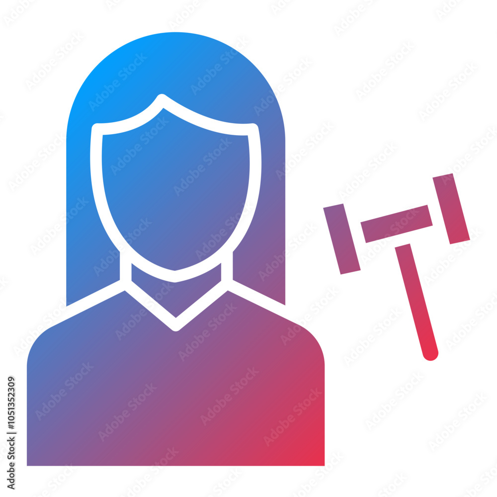 Judge Female Icon Style Judge Female Icon Style