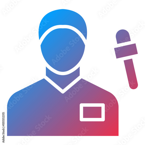Journalist Male Icon Style