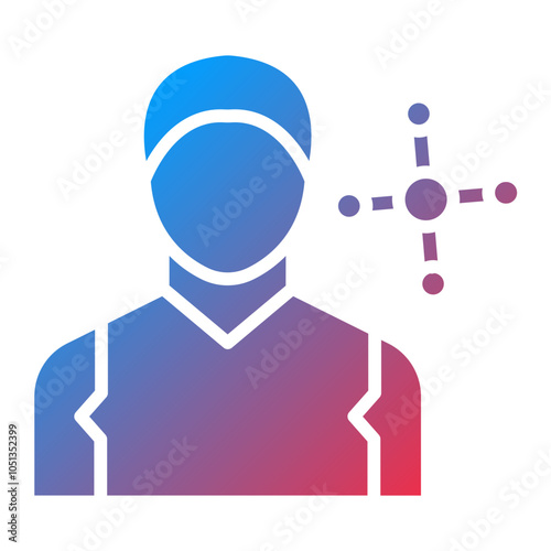 Network Specialist Male Icon Style