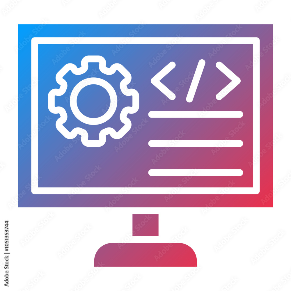Back End Development Icon Style Back End Development Icon Style