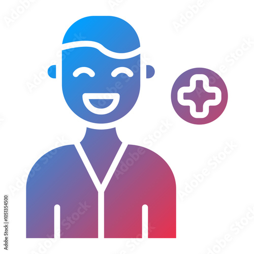 Male Patient Icon Style