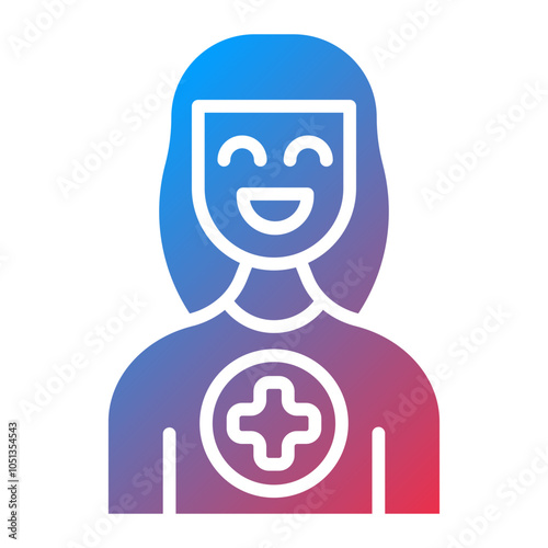 Female Patient Icon Style