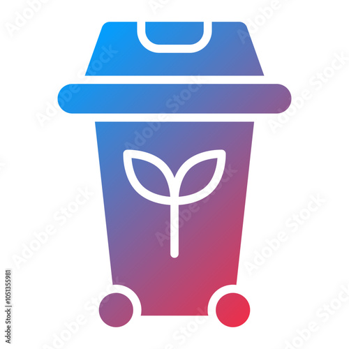 Compost Bin Icon Style