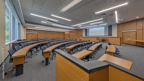 Empty Modern Lecture Hall.