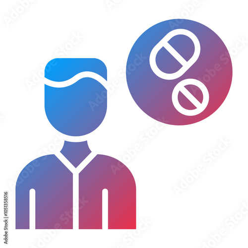 Drug Addiction Icon Style