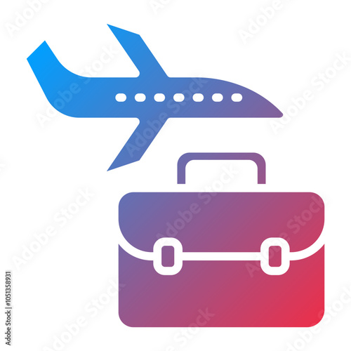 Business Travel Icon Style