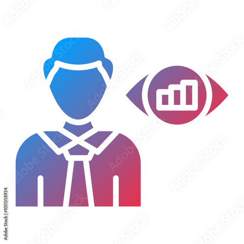 Business Vision Icon Style