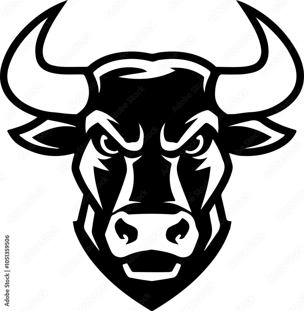 Bull head in engraving style. Design element for logo, label, emblem, sign, poster. Vector image Bull head in engraving style. Design element for logo, label, emblem, sign, poster. Vector image