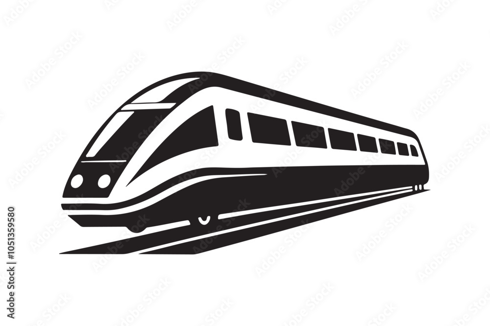 Metro Rail Silhouette bundle,  High-Quality Metro Rail silhouette vector 
