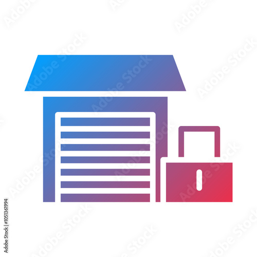 Warehouse Closed Icon Style