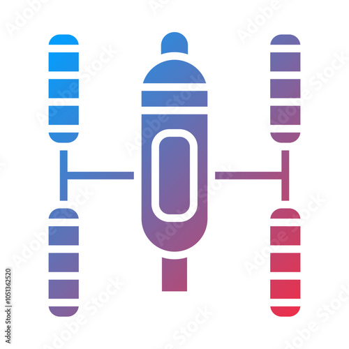 Fototapeta Naklejka Na Ścianę i Meble -  Space Station Icon Style