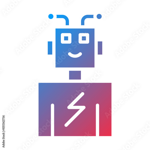 Robot Battery Icon Style