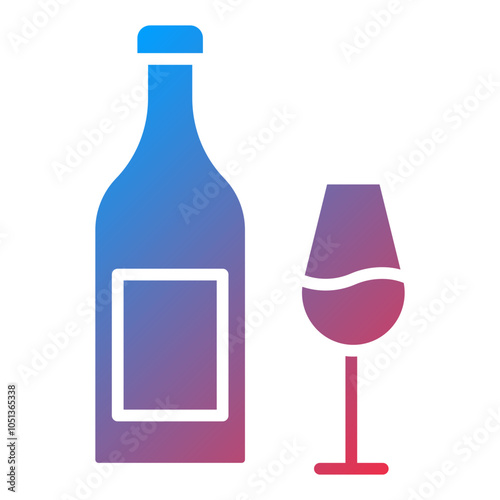 White Wine Icon Style