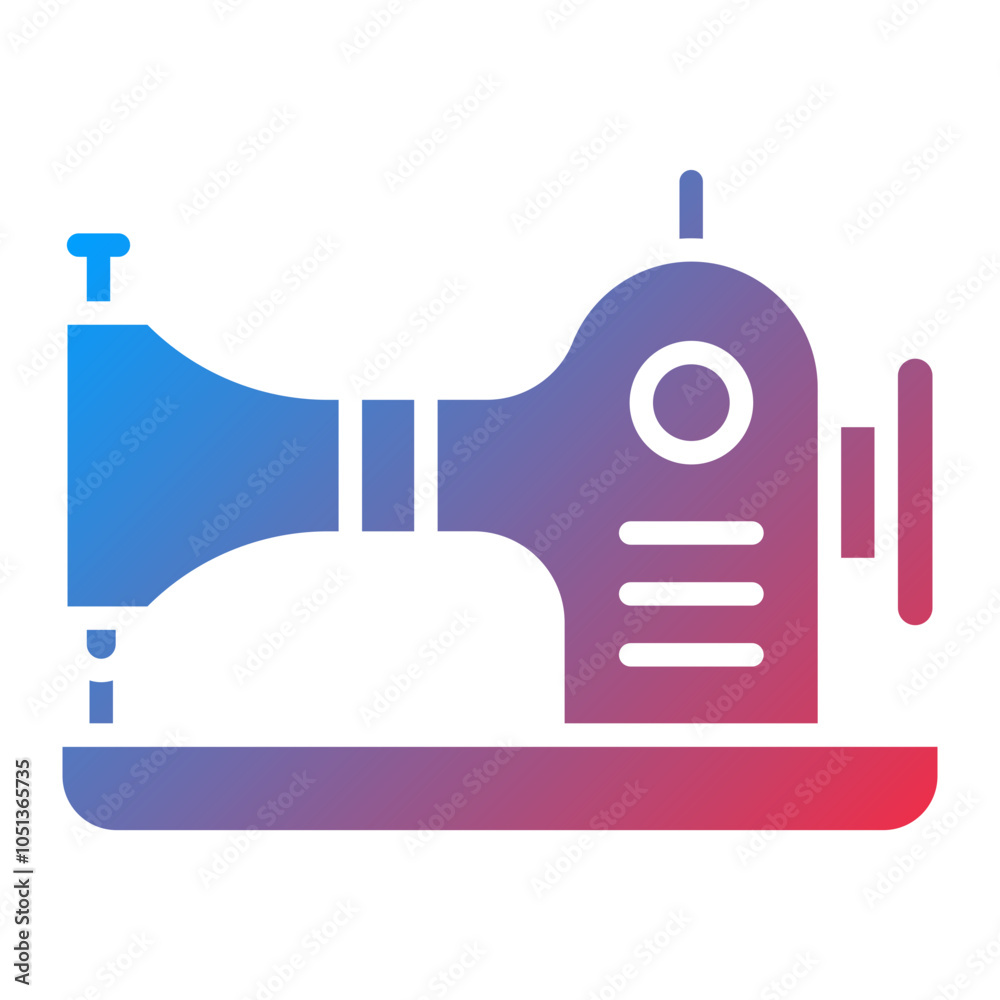 Obraz premium Sewing Machine Icon Style