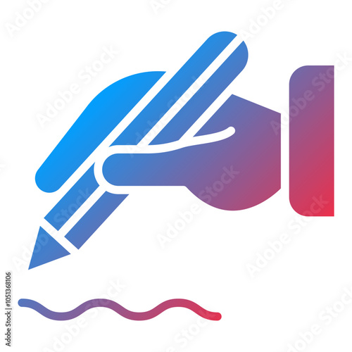 Hand Writing Icon Style