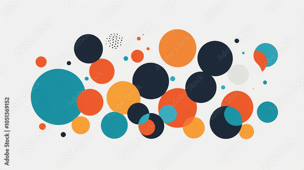 Bold Geometric Design with High Contrast and Dots