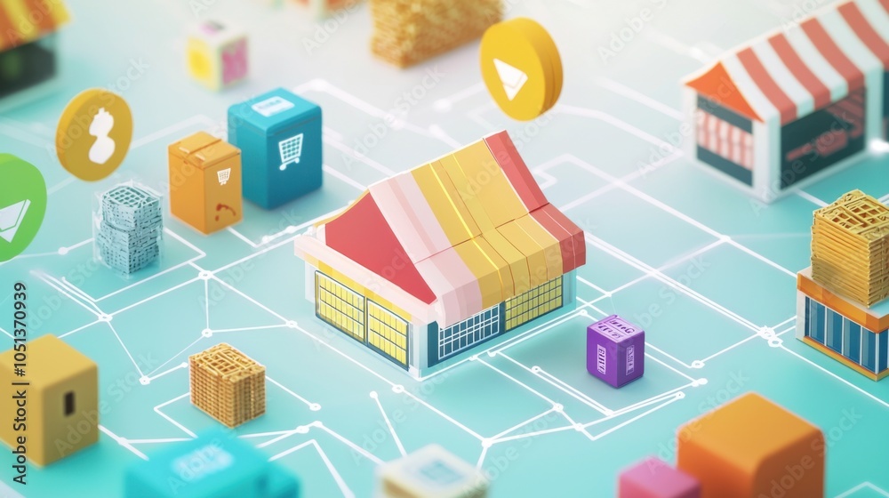 Blockchain Integration in SMEs: A 3D and Vector Visual Journey Blockchain Integration in SMEs: A 3D and Vector Visual Journey