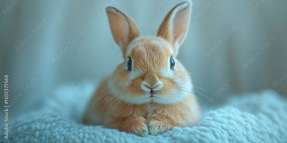 Obraz premium A rabbit on a white background.