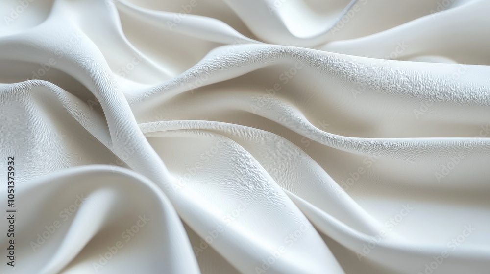 Obraz premium White crumpled paper texture with sharp folds and creases, Ai Generation