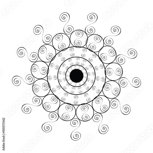 MANDALA DESIGN TEMPLATE  photo