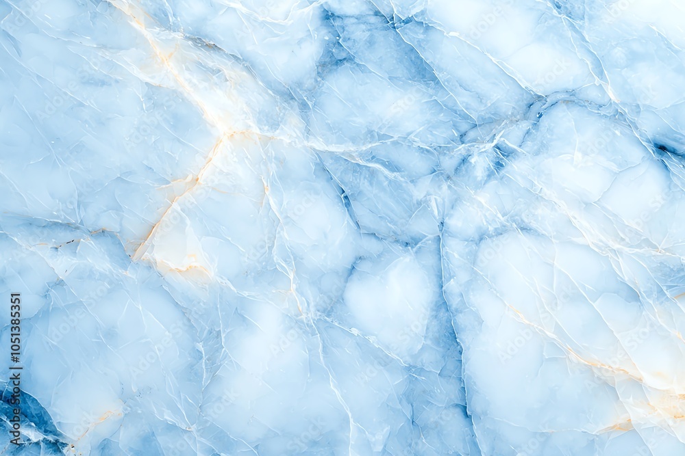 Naklejka premium Elegant blue marble texture with soft veins and smooth surface, perfect for backgrounds or design projects needing a natural stone look.