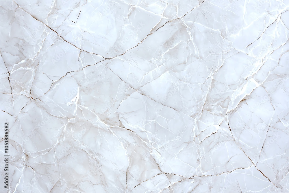 Fototapeta premium Smooth white marble texture with subtle veins, perfect for backgrounds, design projects, and interior decoration.
