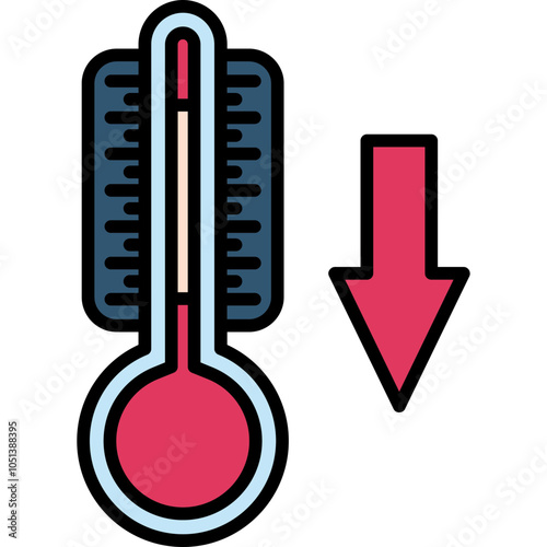 Thermometer Falling Icon