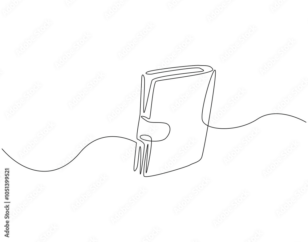 Obraz premium Continuous one line drawing of money wallet. One line drawing illustration of wallet. Business, banking, finance, e - commerce concept single line. Editable outline