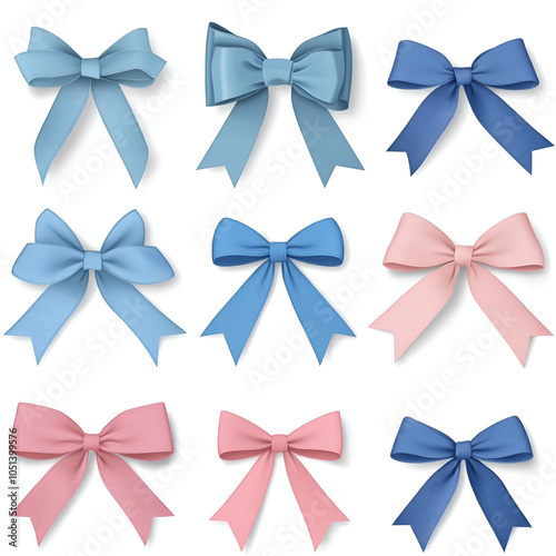 Shiny Ribbon Bow for Festive Event Vector Shiny Ribbon Bow for Festive Event Vector isolaed on white background, ready to bring joy to any space , cartoon drawing photo