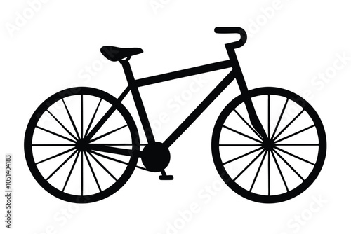 bicycle vector silhouette illustration