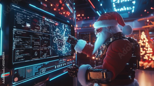 Santa uses futuristic systems to monitor Christmas