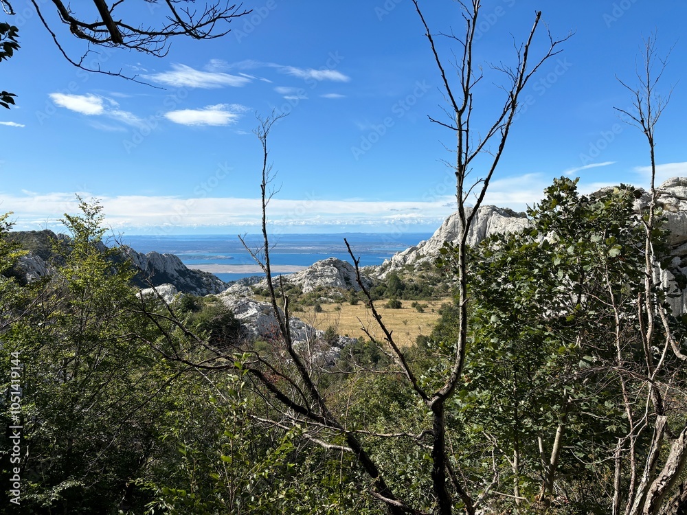 Velebit mountain in Croatia landscape