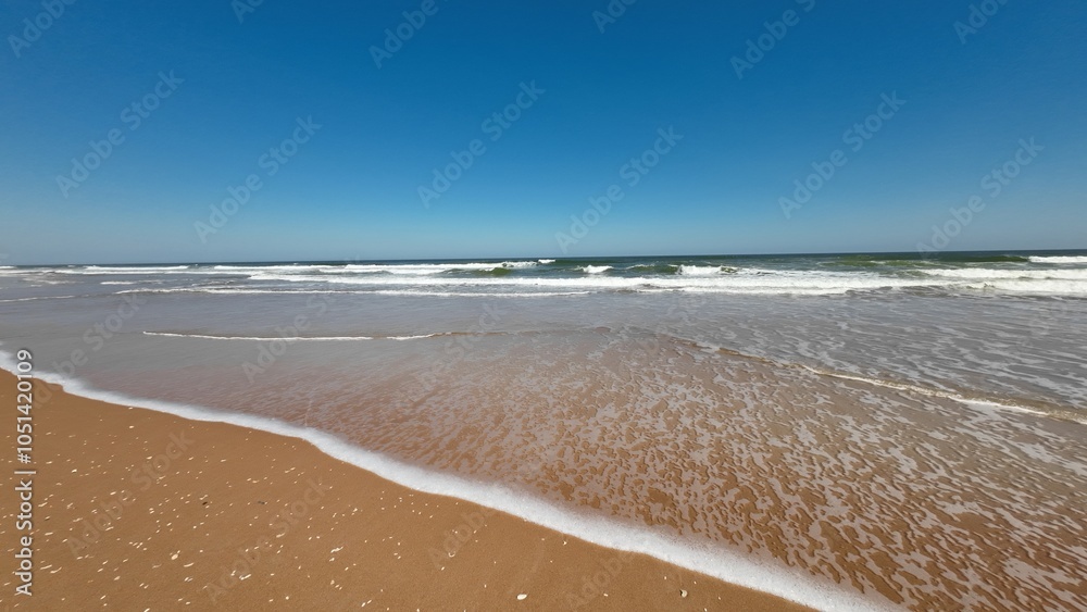 Sand beach in the morning Sand beach in the morning