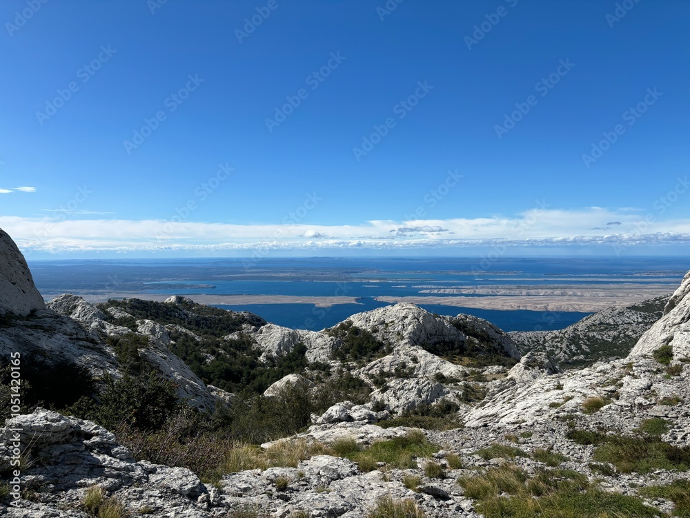 Velebit mountain in Croatia landscape