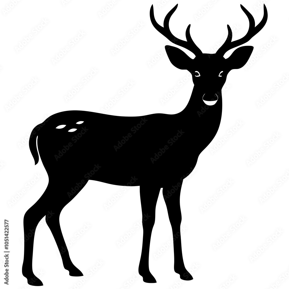 silhouette of deer silhouette of deer