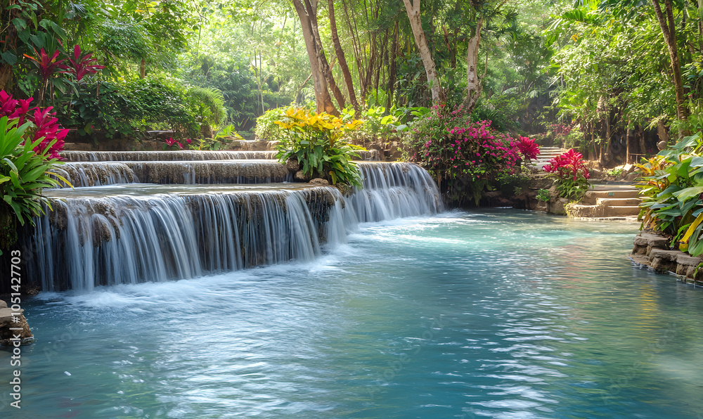 Naklejka premium Spectacular Nature and Scenic Wonders: Golden Hour Sunsets, Lush Forests, Tranquil Beaches, and Vibrant Fields of Flowers in Stunning Views