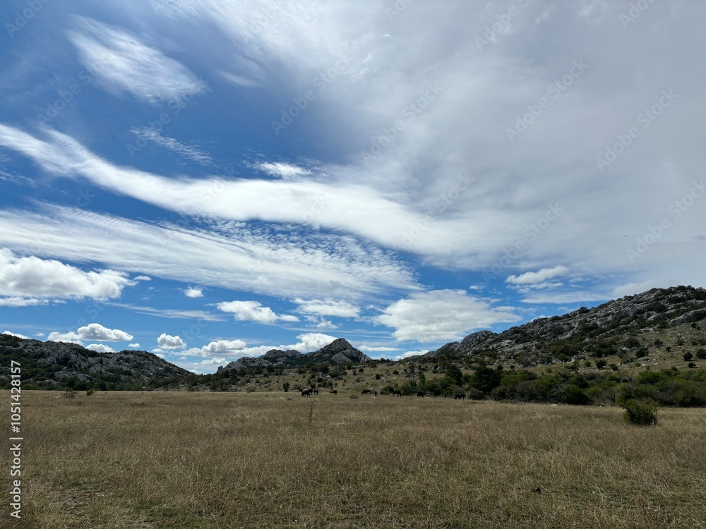 Velebit mountain in Croatia landscape