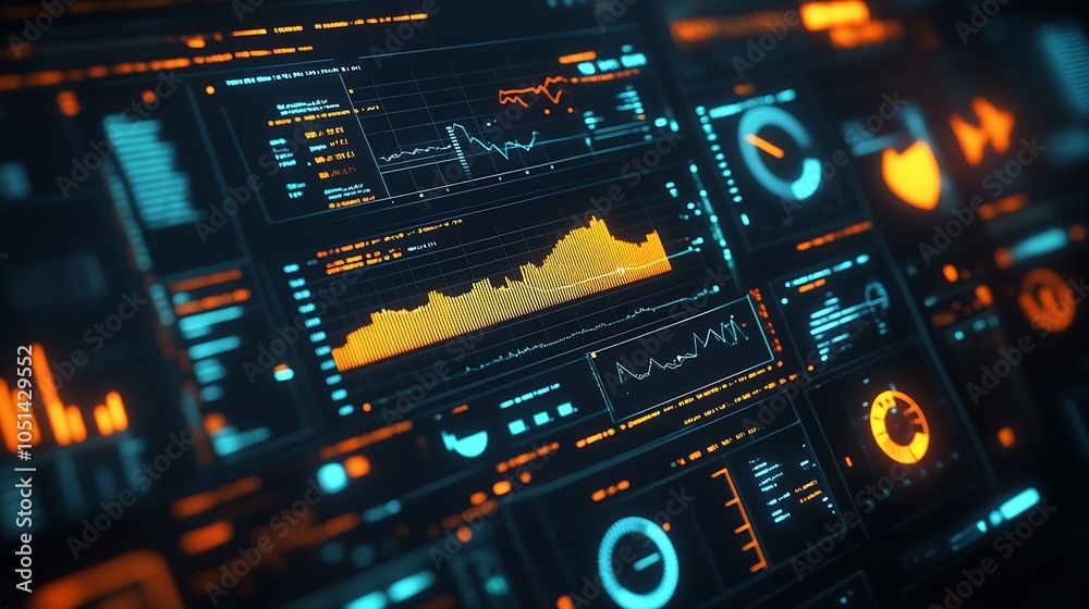 Futuristic Data Visualization Dashboard with Advanced Analytics Features : Generative AI Futuristic Data Visualization Dashboard with Advanced Analytics Features : Generative AI