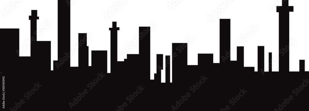 Fototapeta premium City Silhouette Element