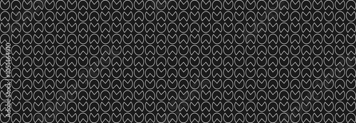 Abstract, Lines, Geometric pattern, Circle, Illustration, vector, alternating overlapping, symmetrical, orderly arrangement background, black and white, banner, website, template, dark.