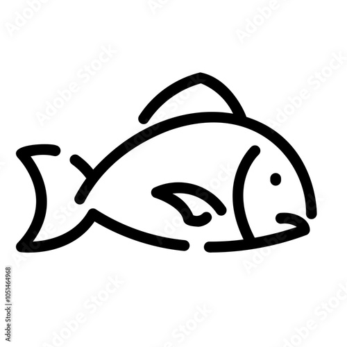 fish Line Icon